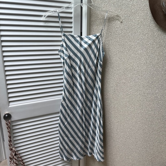 Chaser Striped Open Back Midi Slip Dress NWT - Picture 3 of 6